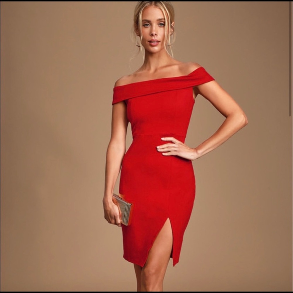 Lulu’s Off The Shoulder Dress